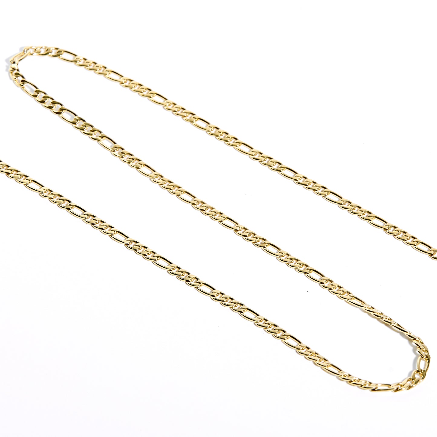 Solid 14K Gold Figaro Chain image 1