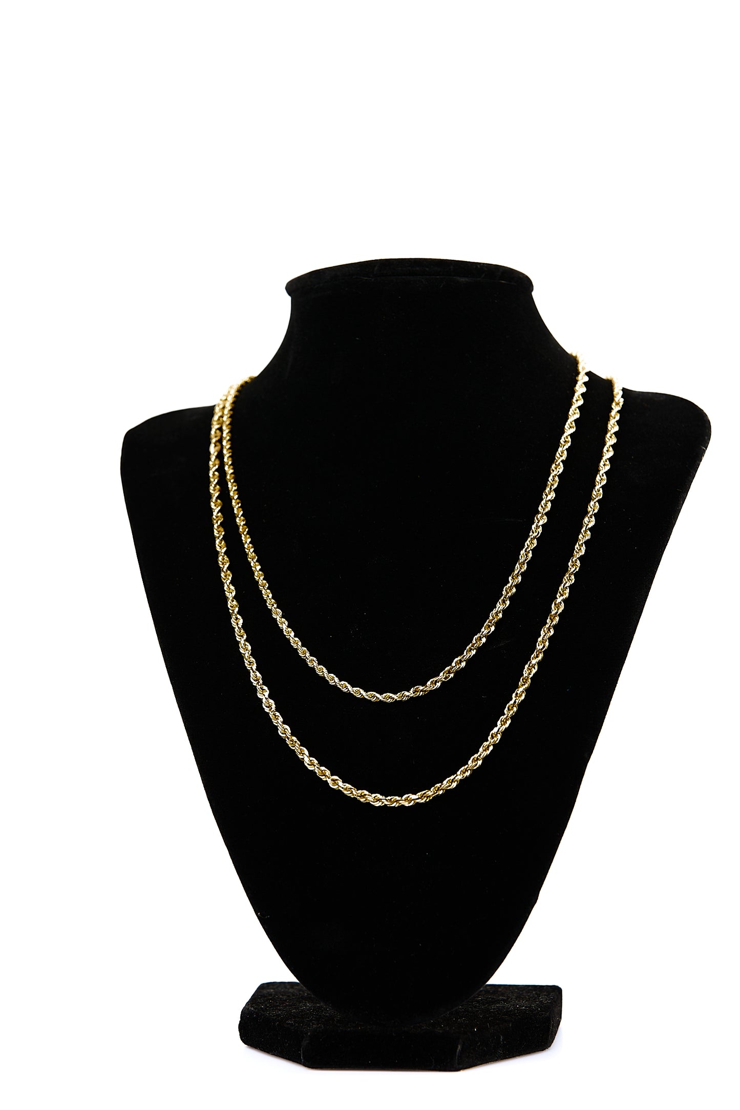 Hollow 10K Gold Rope Chain