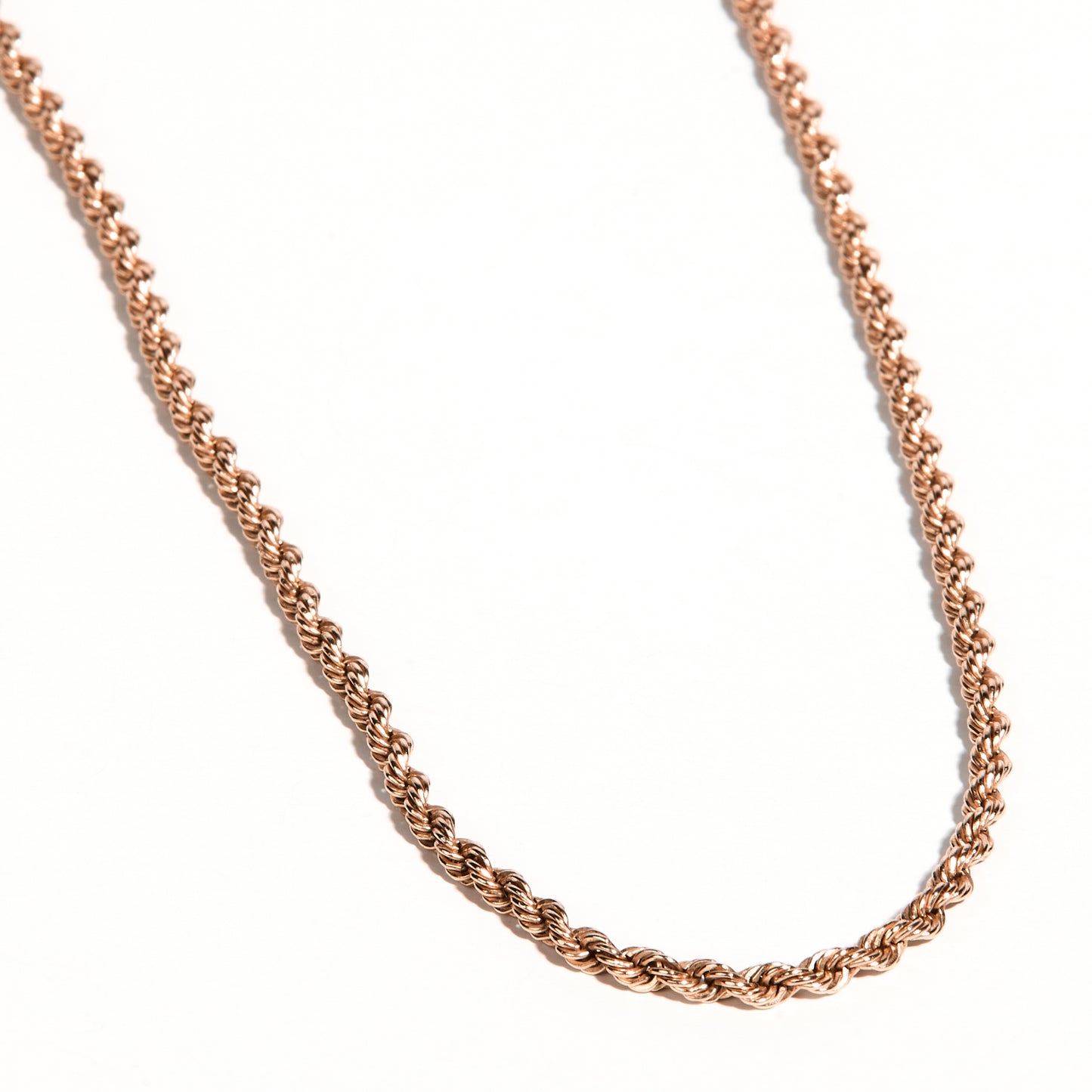 Hollow 10K Gold Rope Chain