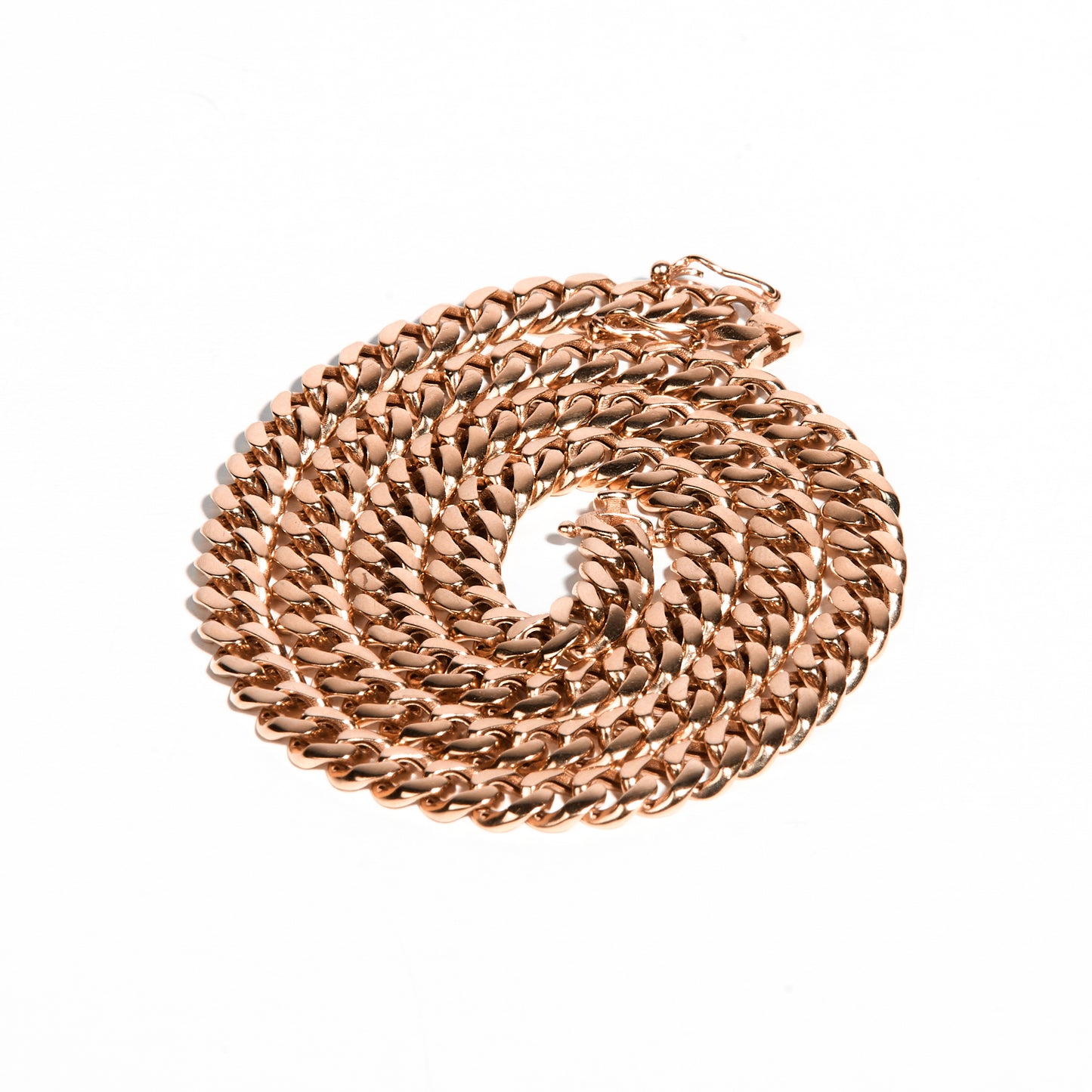 Hollow 10K Gold Miami Cuban Link Chain