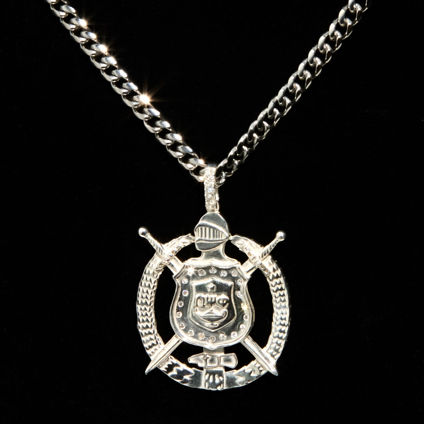 Omega Psi Phi Custom Pendant or Lapel Pin