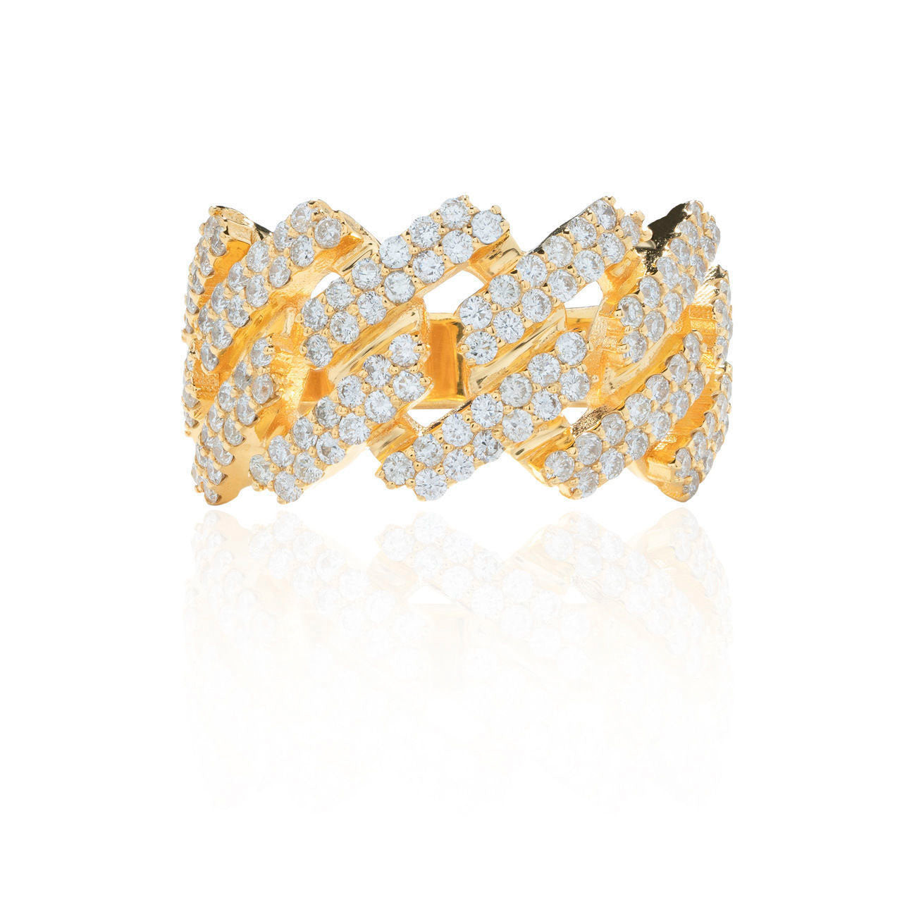 Cuban Link Diamond Ring