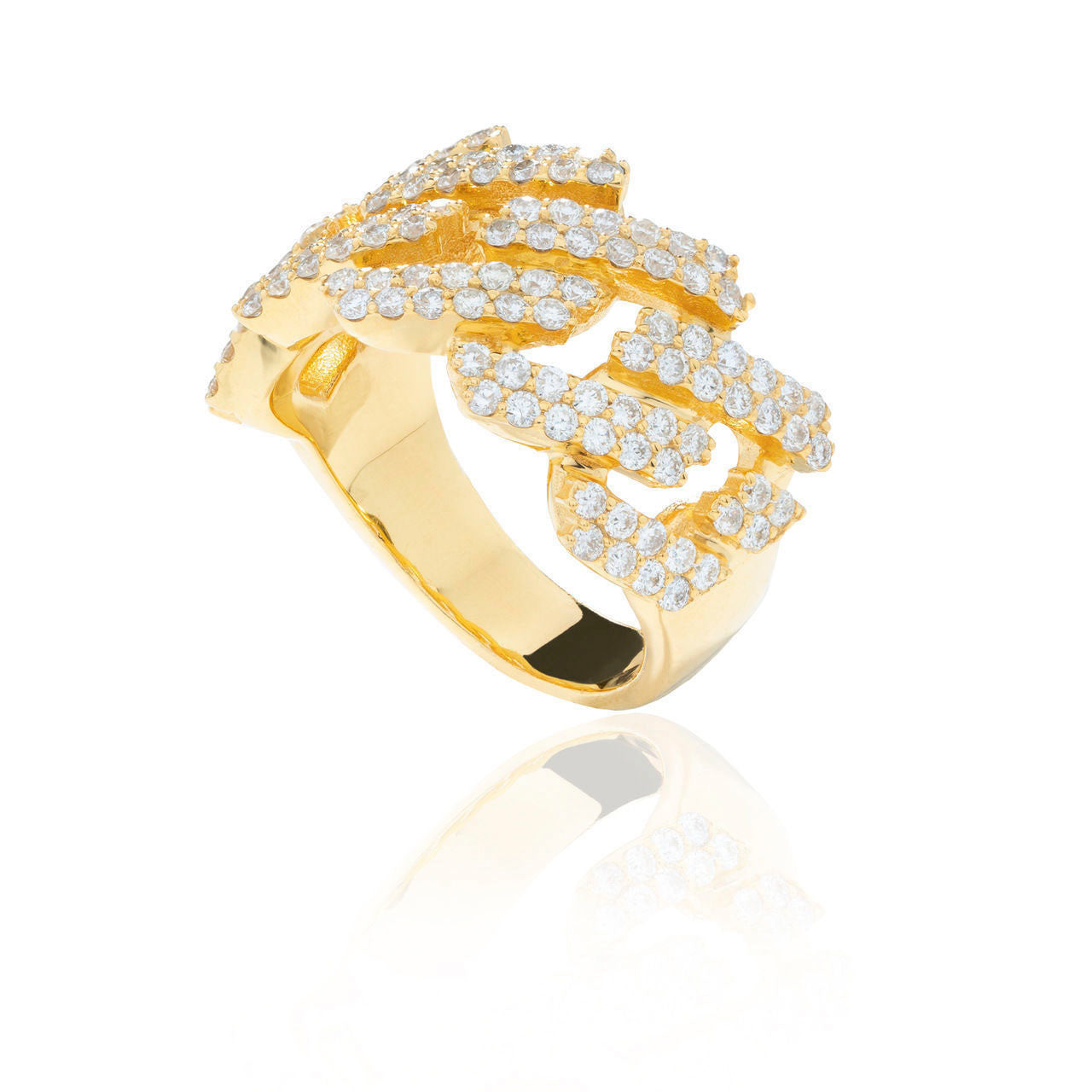 Cuban Link Diamond Ring