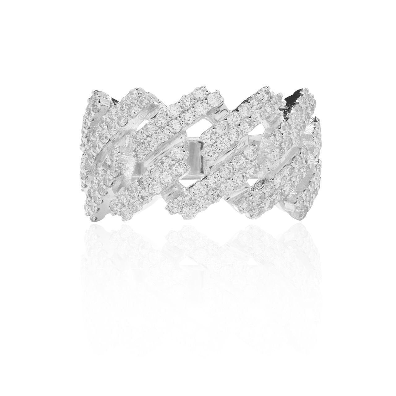 Cuban Link Diamond Ring