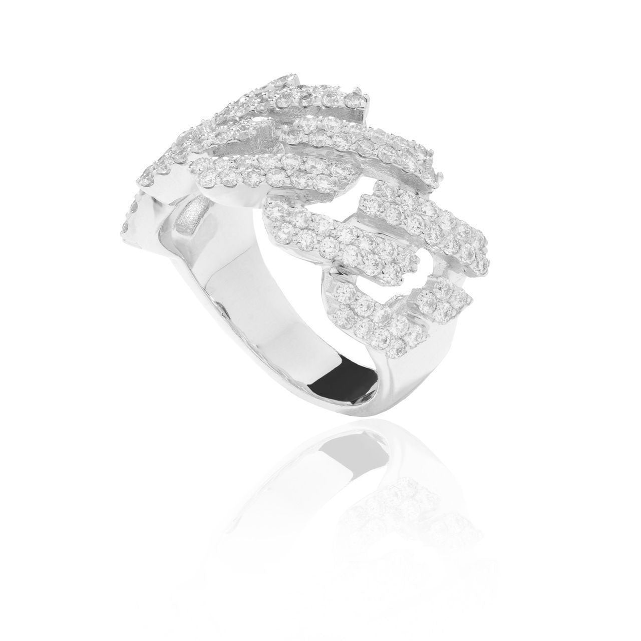 Cuban Link Diamond Ring