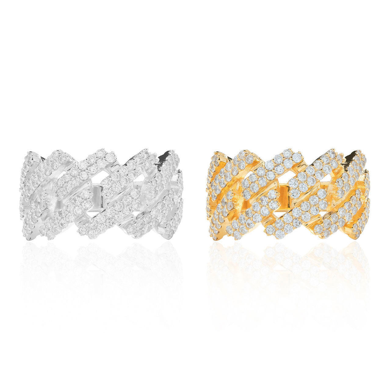 Cuban Link Diamond Ring
