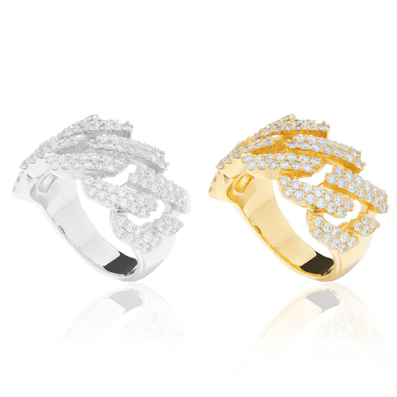 Cuban Link Diamond Ring