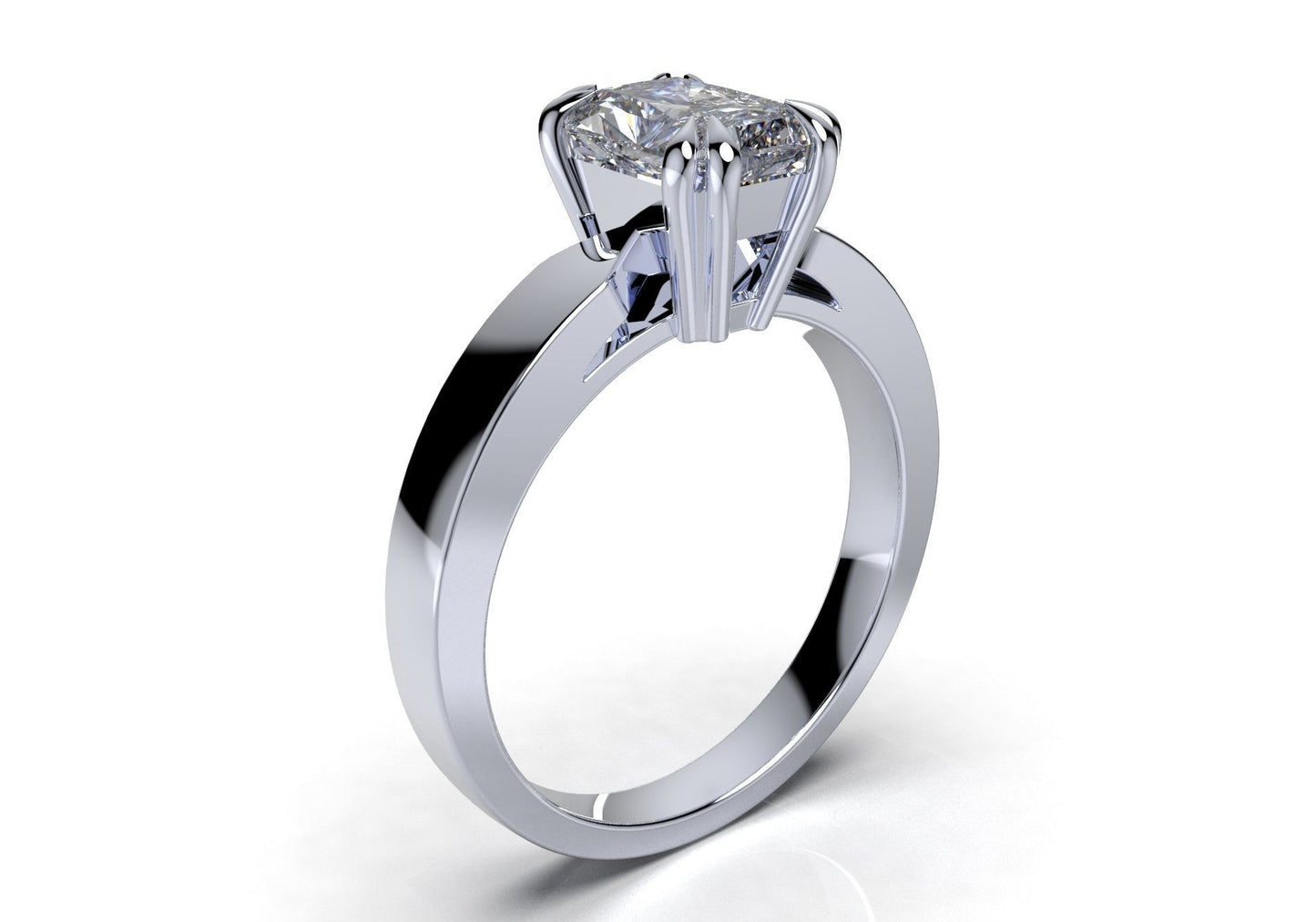 Radiant Solitaire Engagement Ring