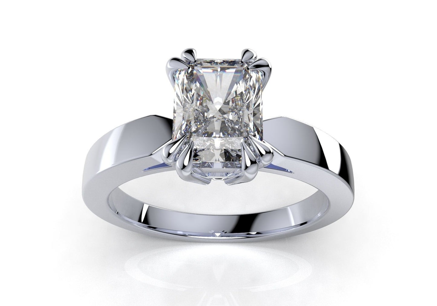 Radiant Solitaire Engagement Ring