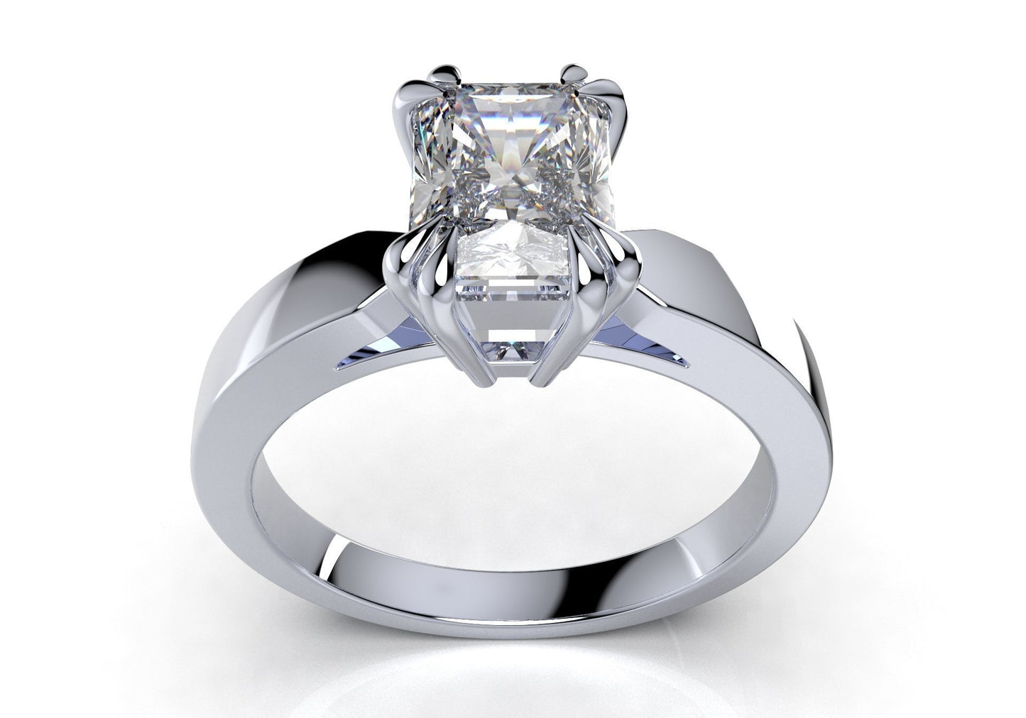 Radiant Solitaire Engagement Ring