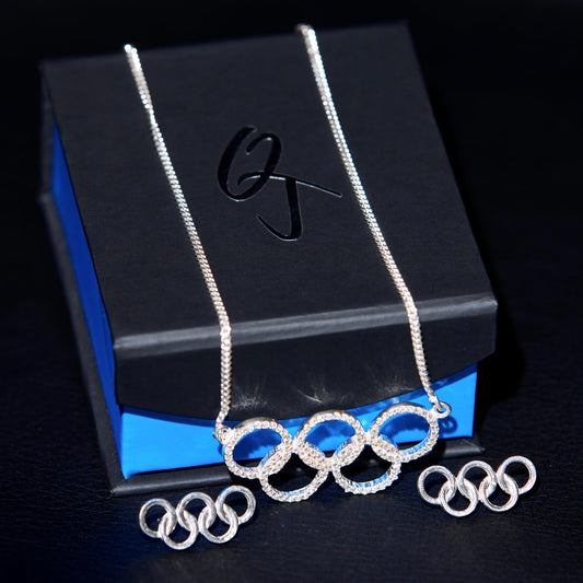 Olympic Bundle: Necklace & Stud Earrings