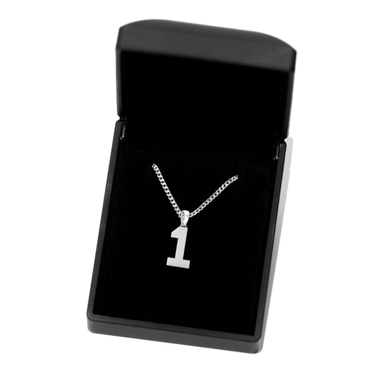Solo Number Pendant – Classic Jersey Number Necklace