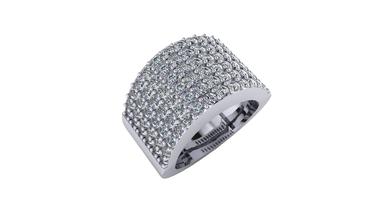 Men's Diamond Ring | Wide Pinky Ring 1.56 ct image 0