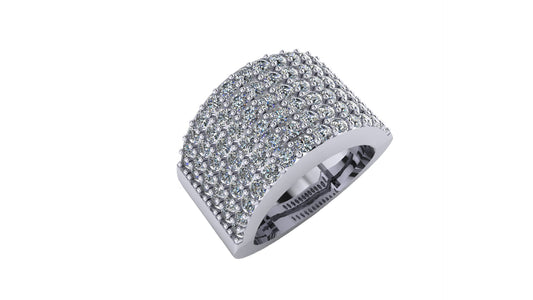 Men's Diamond Ring | Wide Pinky Ring 1.56 ct image 0