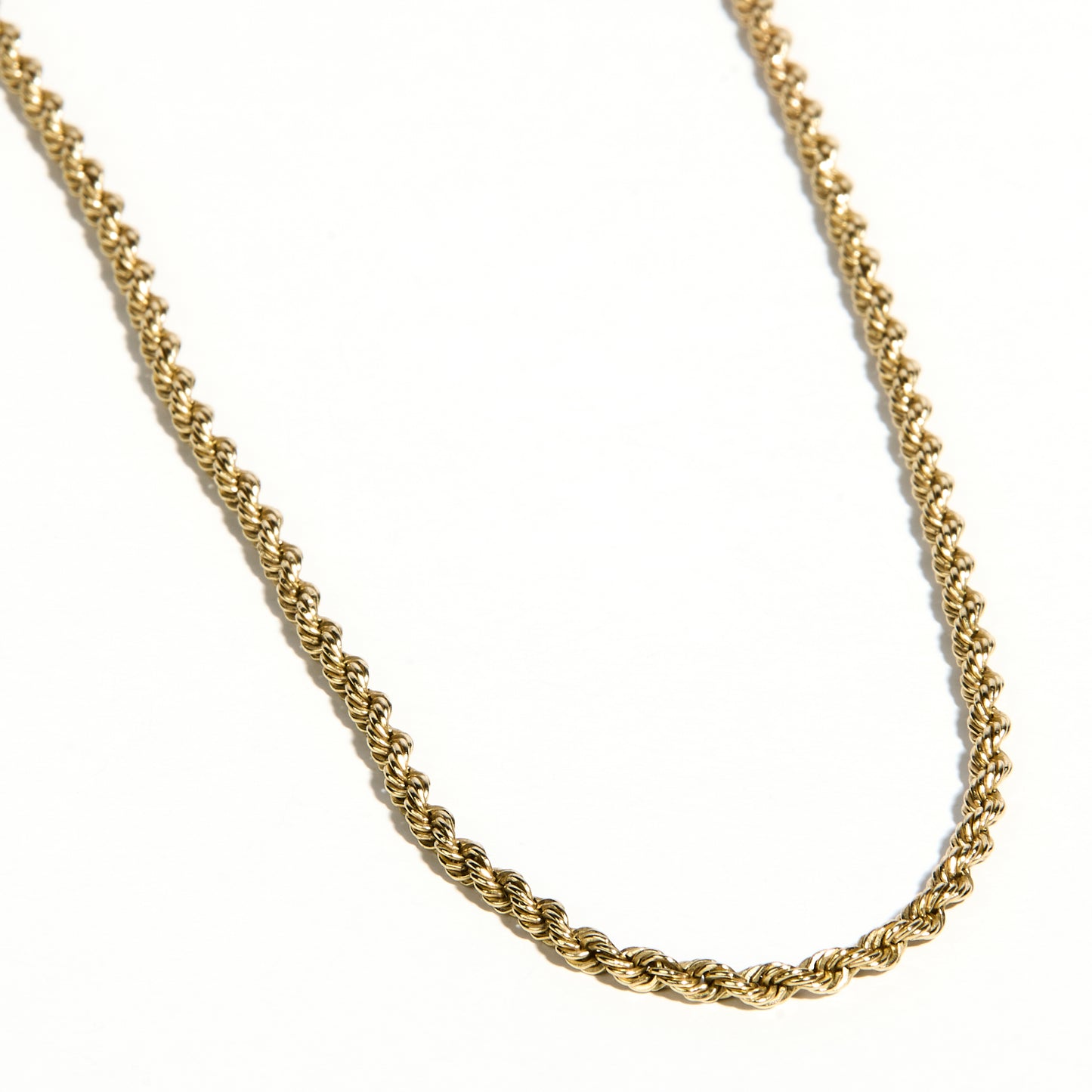 Hollow 10K Gold Rope Chain