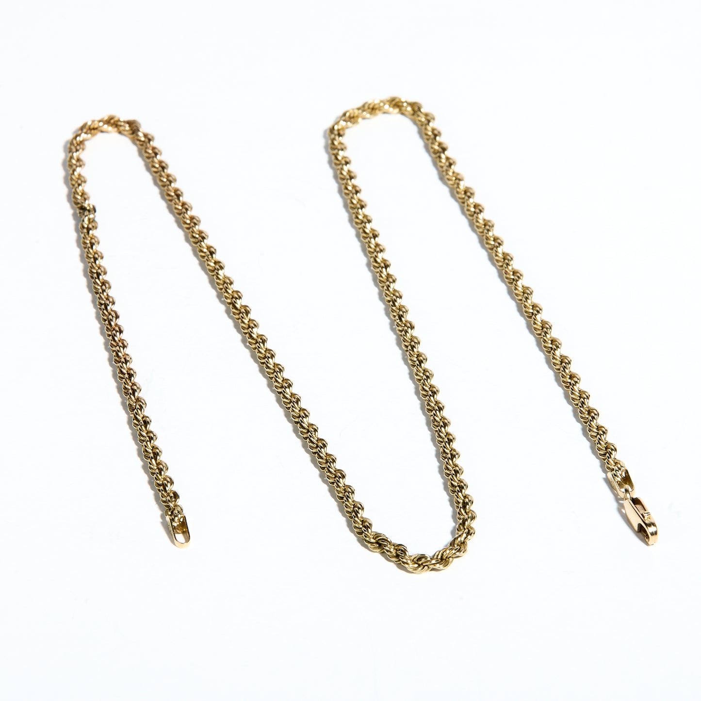 Hollow 10K Gold Rope Chain
