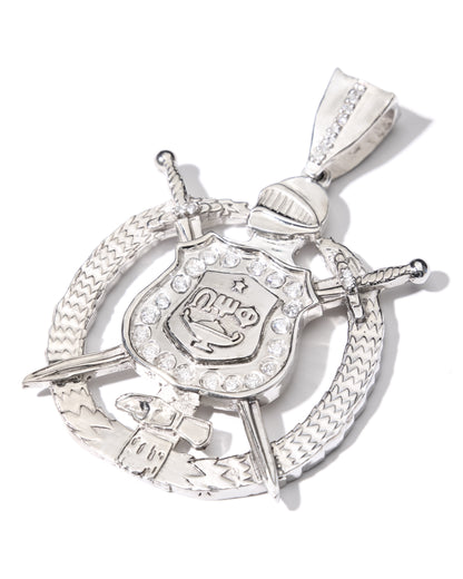 Omega Psi Phi Large Custom Pendant
