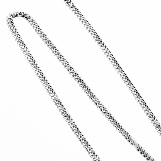 Sterling Silver Flat Cuban Chain