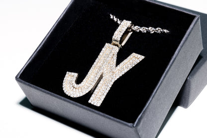 Custom 2-Letter Initial Diamond Pendant