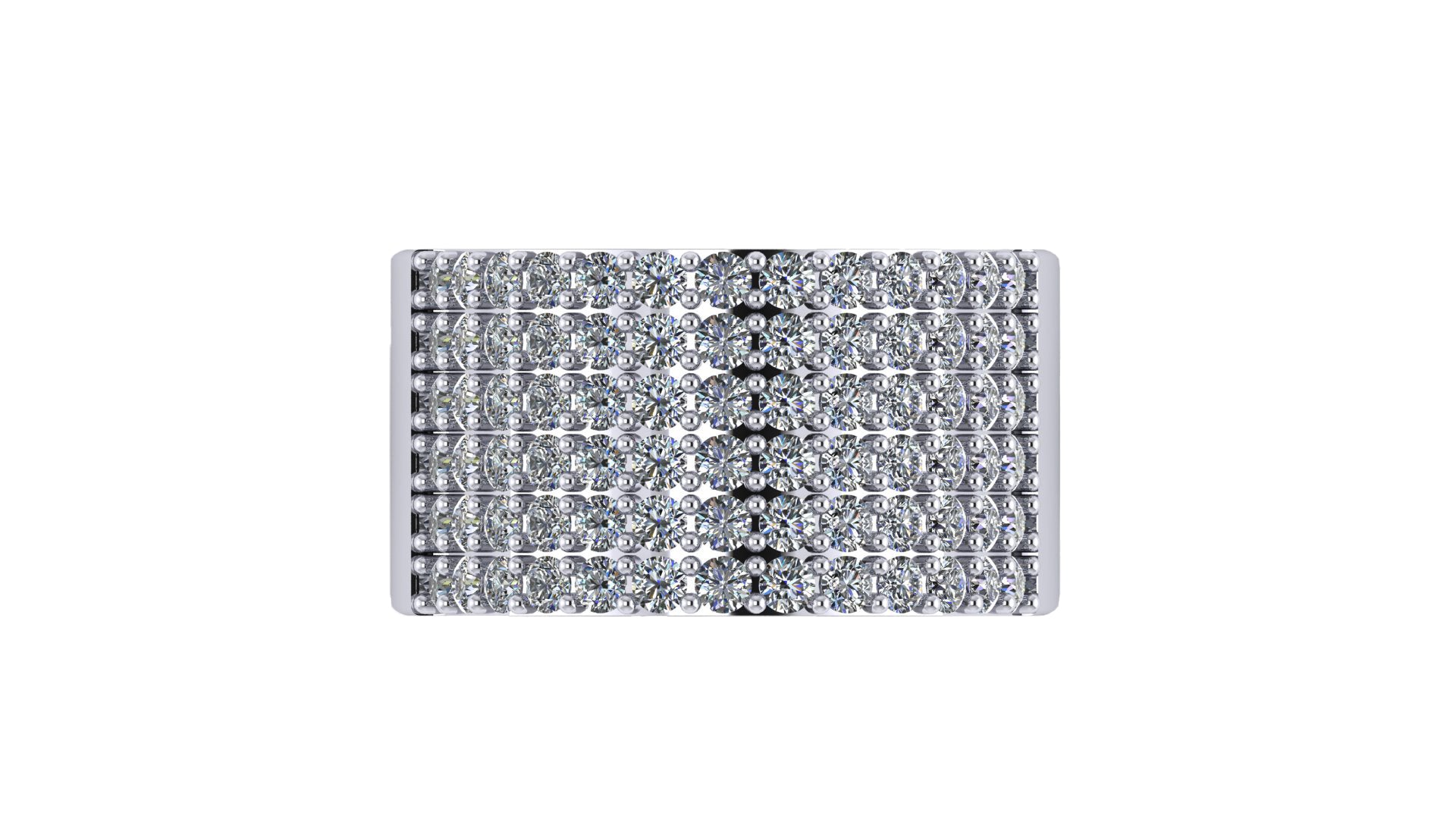 Men's Diamond Ring | Wide Pinky Ring 1.56 ct image 1