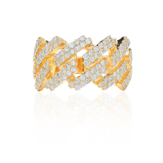 Cuban Link Diamond Ring