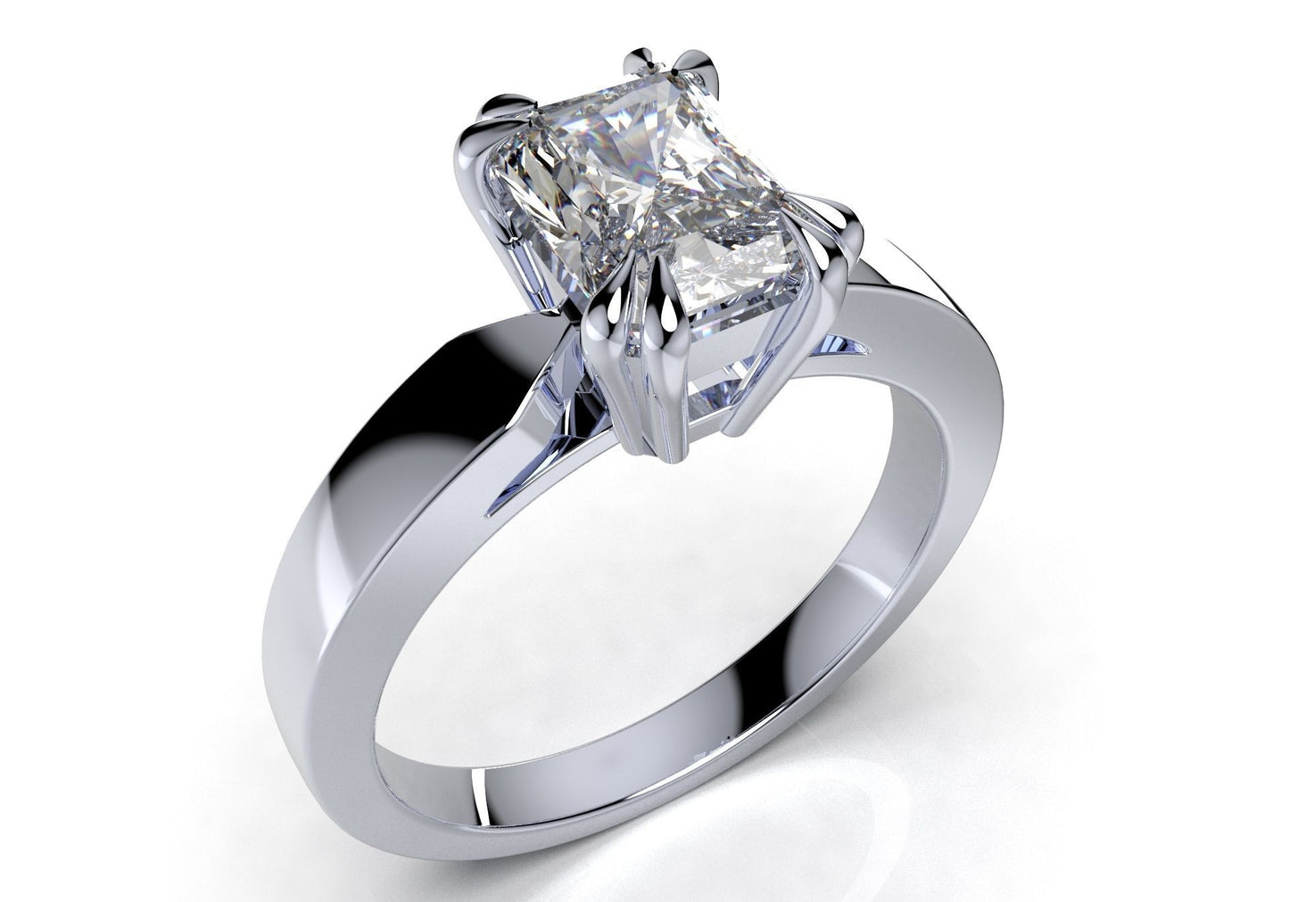 Radiant Solitaire Engagement Ring