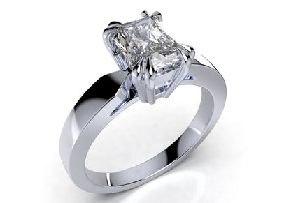 Radiant Solitaire Engagement Ring