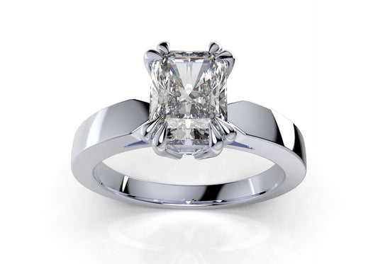Radiant Solitaire Engagement Ring