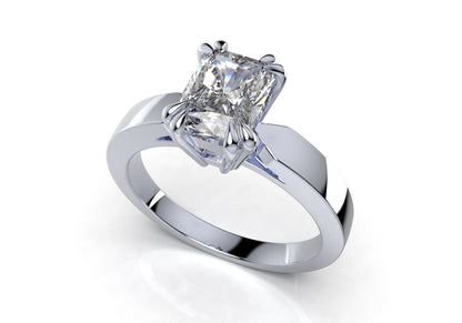 Radiant Solitaire Engagement Ring