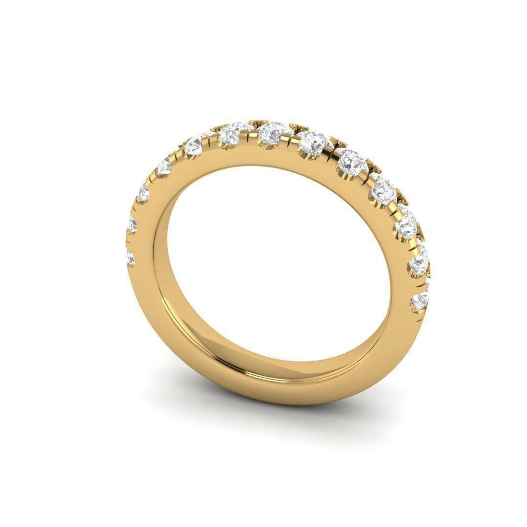 Dual French Cut Split Diamond Ring