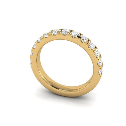 Dual French Cut Split Diamond Ring
