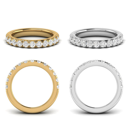 Dual French Cut Split Diamond Ring