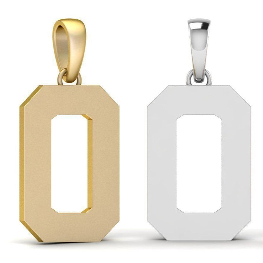Solo Number Pendant – Classic Jersey Number Necklace