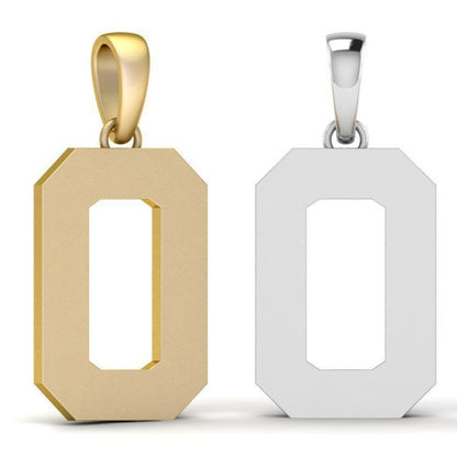 Solo Number Pendant – Classic Jersey Number Necklace