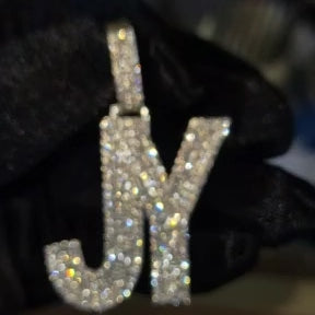 Custom 2-Letter Initial Diamond Pendant