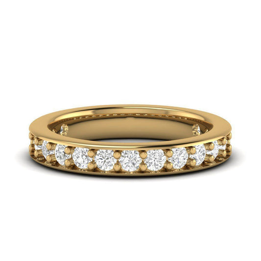 Simple Cute Diamond Band Ring