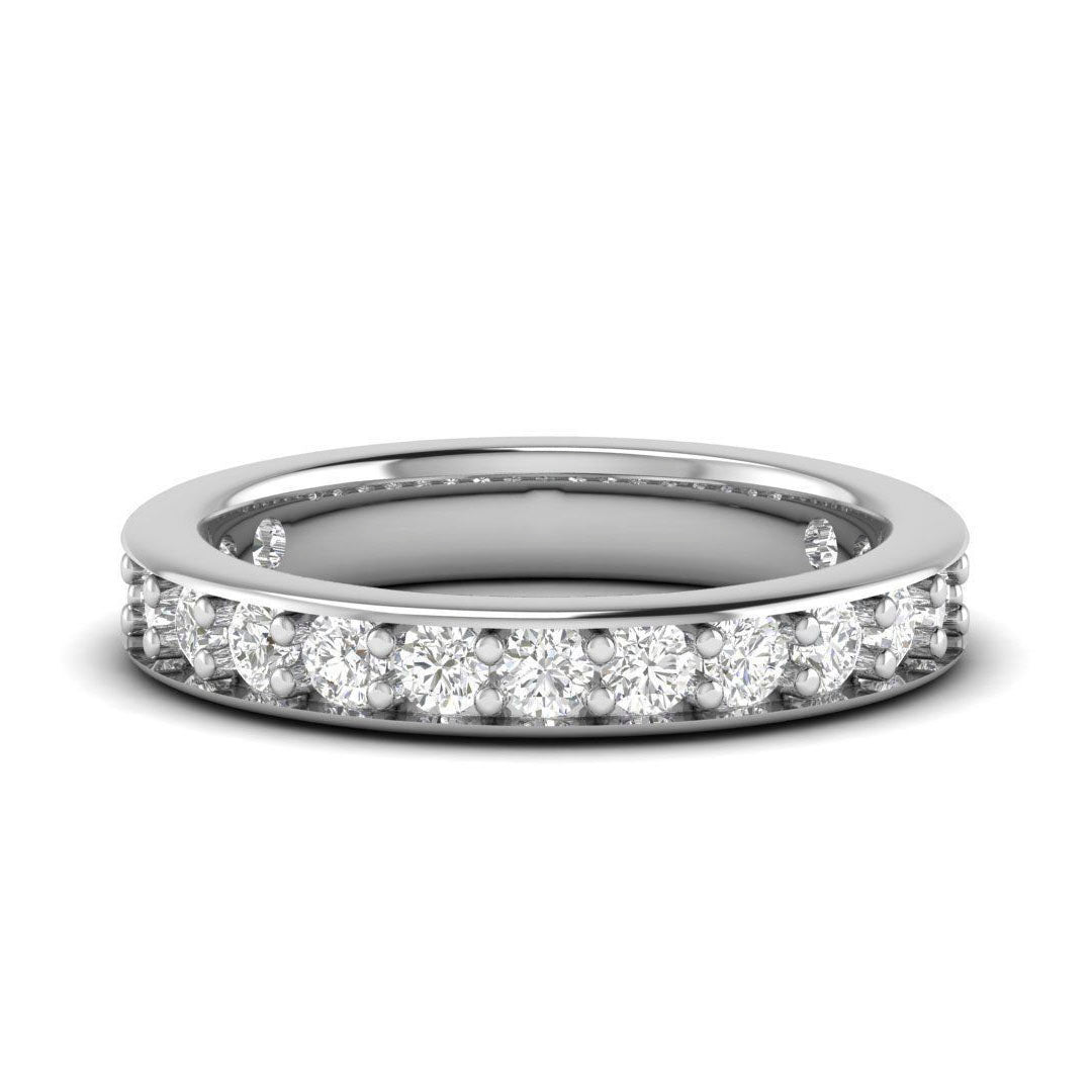 Simple Cute Diamond Band Ring