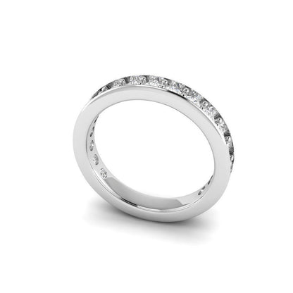Simple Cute Diamond Band Ring