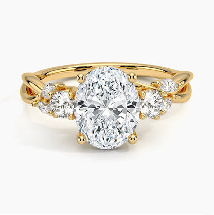 Oval-Cut Diamond Engagement Ring