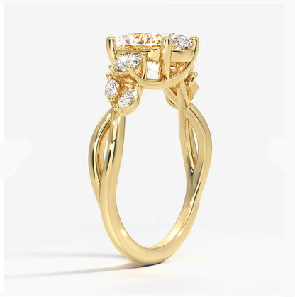 Oval-Cut Diamond Engagement Ring