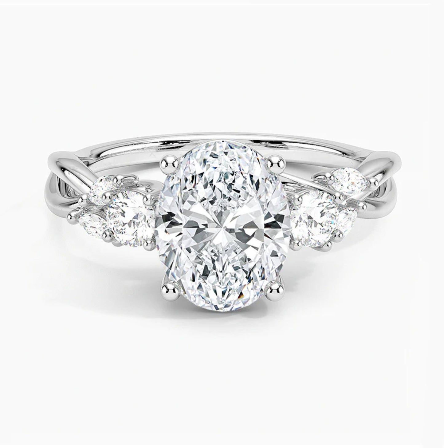 Oval-Cut Diamond Engagement Ring