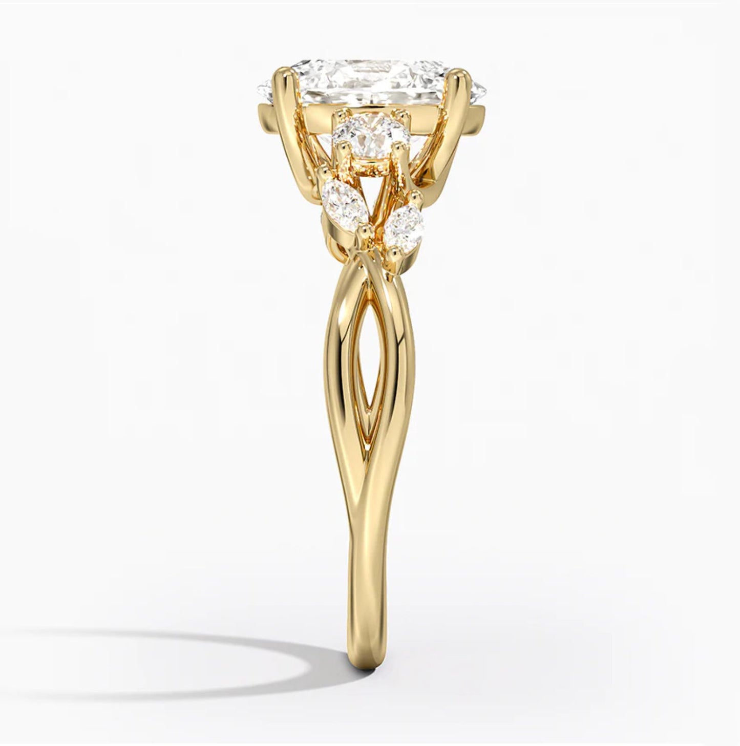 Oval-Cut Diamond Engagement Ring
