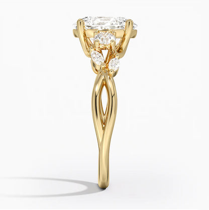 Oval-Cut Diamond Engagement Ring