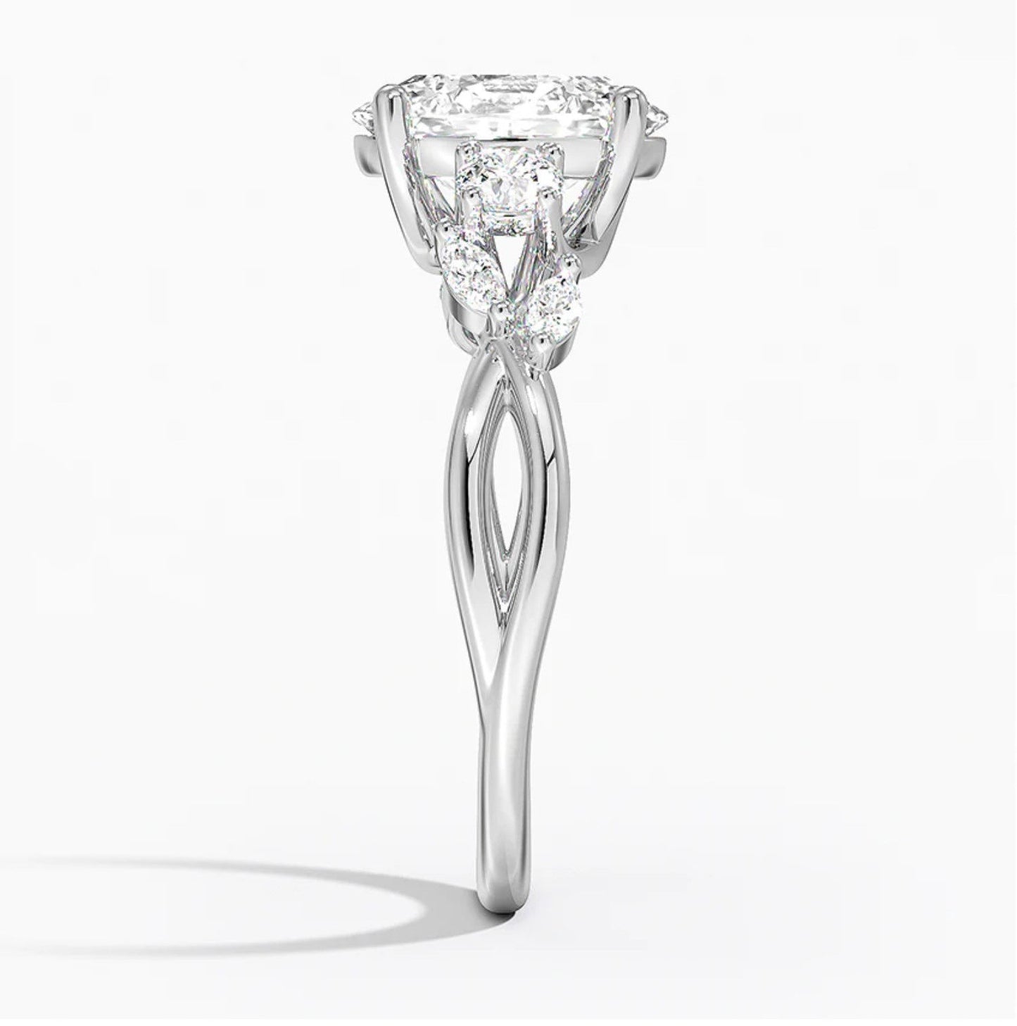 Oval-Cut Diamond Engagement Ring