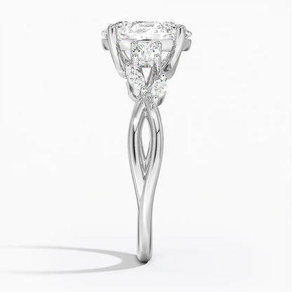 Oval-Cut Diamond Engagement Ring