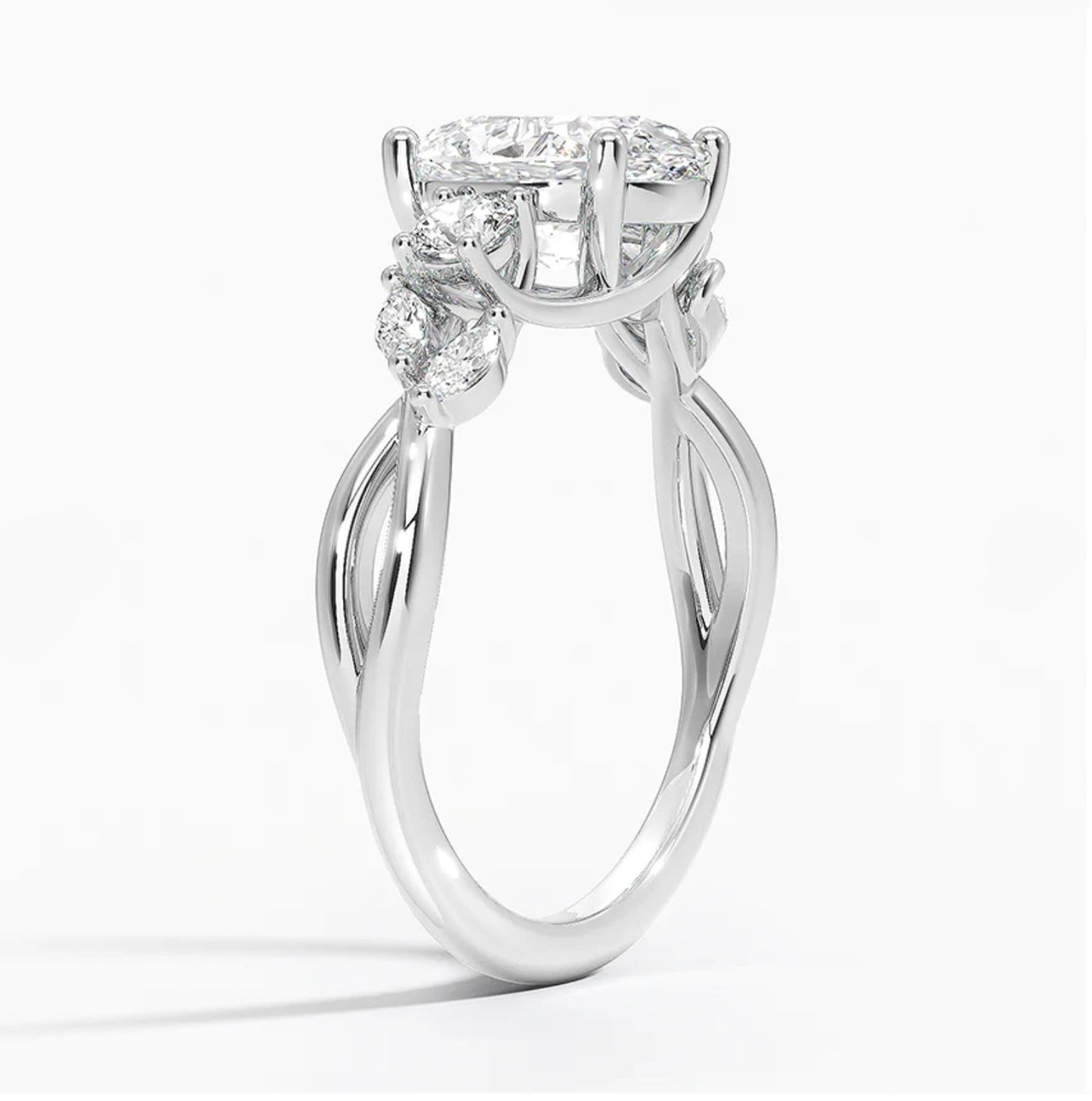 Oval-Cut Diamond Engagement Ring