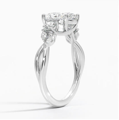 Oval-Cut Diamond Engagement Ring